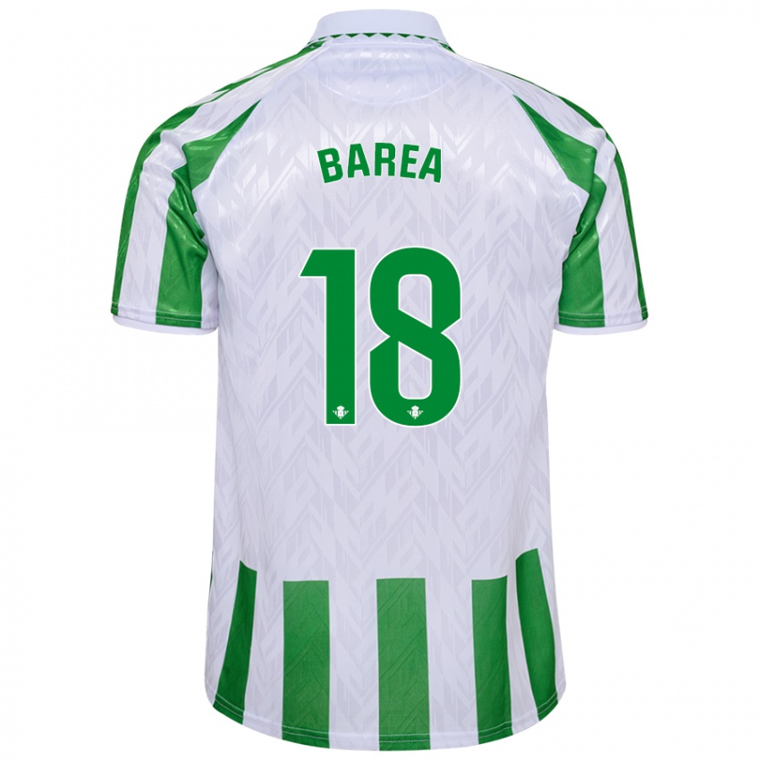 Niño Camiseta Ismael Barea #18 Verde Rayas Blancas 1ª Equipación 2024/25 La Camisa México