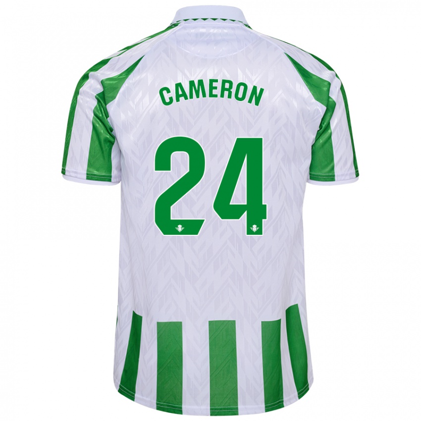 Niño Camiseta Tiffany Devonna Cameron #24 Verde Rayas Blancas 1ª Equipación 2024/25 La Camisa México