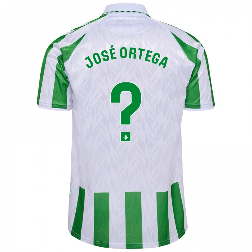 Niño Camiseta José Ortega #0 Verde Rayas Blancas 1ª Equipación 2024/25 La Camisa México