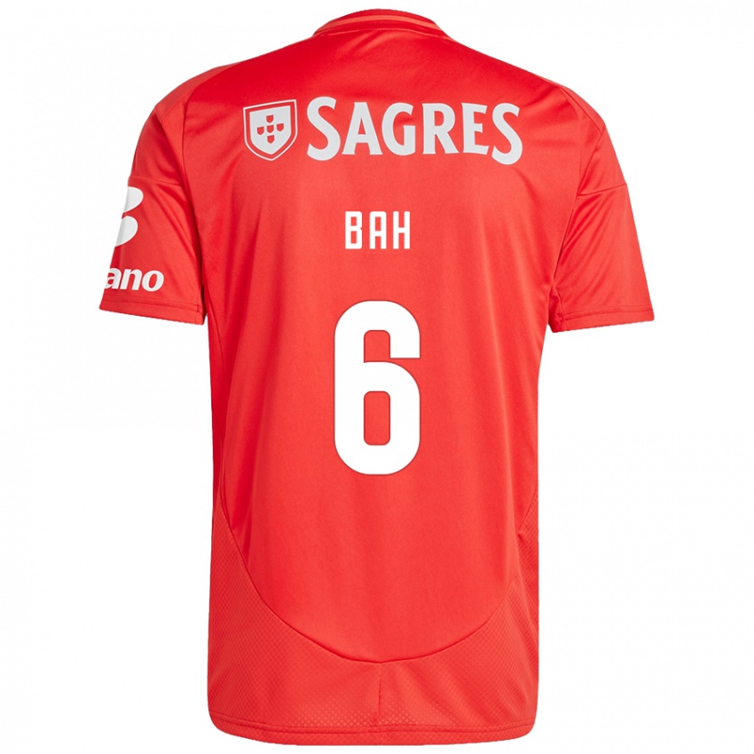 Niño Camiseta Alexander Bah #6 Rojo Blanco 1ª Equipación 2024/25 La Camisa México