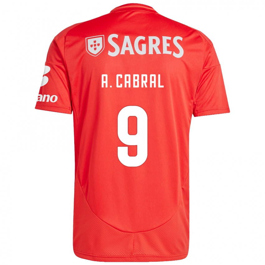 Niño Camiseta Arthur Cabral #9 Rojo Blanco 1ª Equipación 2024/25 La Camisa México