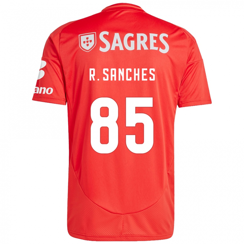 Niño Camiseta Renato Sanches #85 Rojo Blanco 1ª Equipación 2024/25 La Camisa México