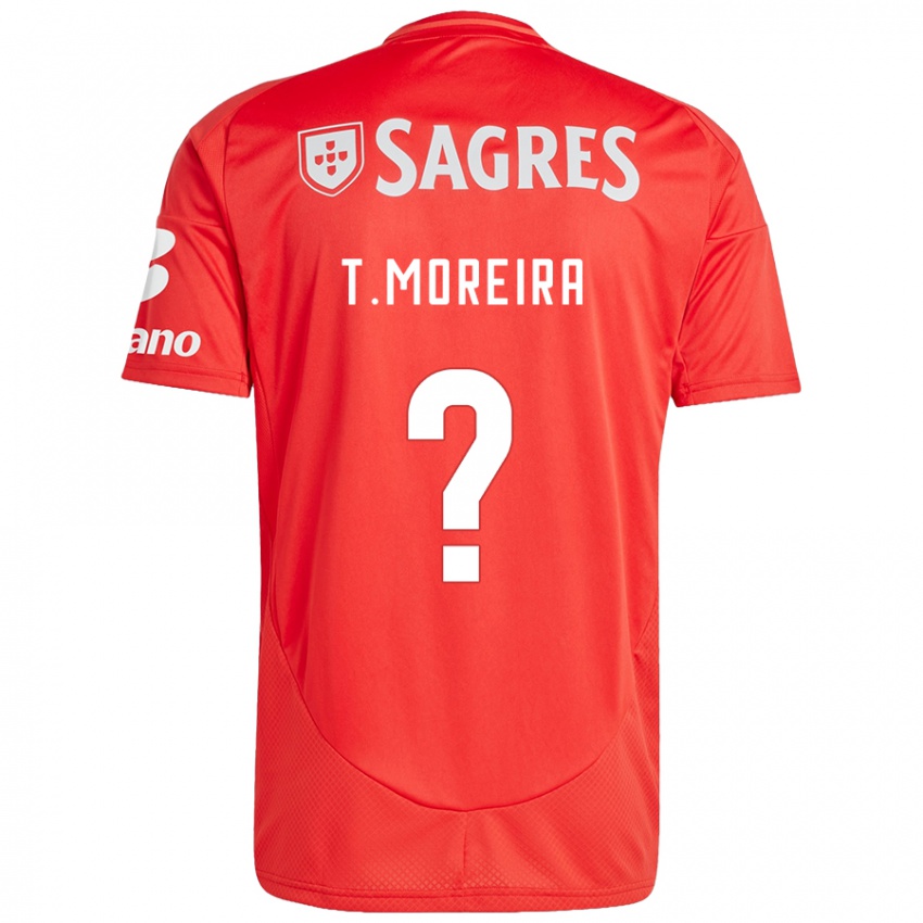 Niño Camiseta Tomás Moreira #0 Rojo Blanco 1ª Equipación 2024/25 La Camisa México