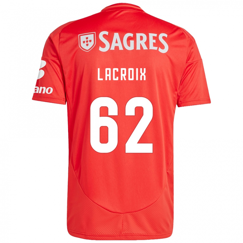 Niño Camiseta Lenny Lacroix #62 Rojo Blanco 1ª Equipación 2024/25 La Camisa México