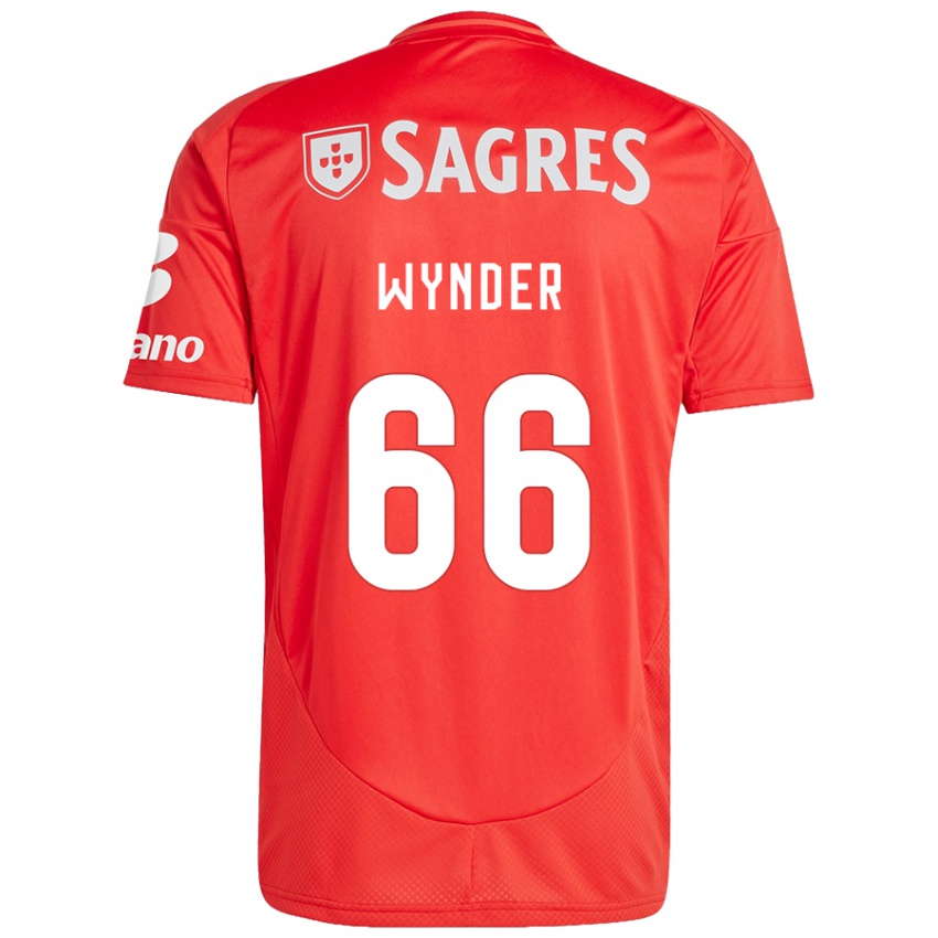 Niño Camiseta Joshua Wynder #66 Rojo Blanco 1ª Equipación 2024/25 La Camisa México