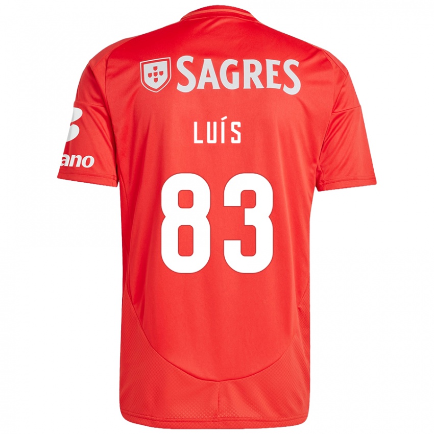 Niño Camiseta Rafael Luís #83 Rojo Blanco 1ª Equipación 2024/25 La Camisa México