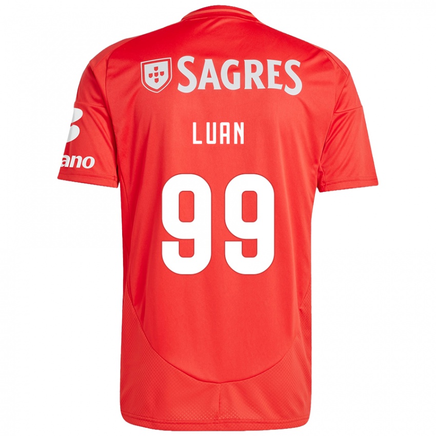 Niño Camiseta Luan #99 Rojo Blanco 1ª Equipación 2024/25 La Camisa México