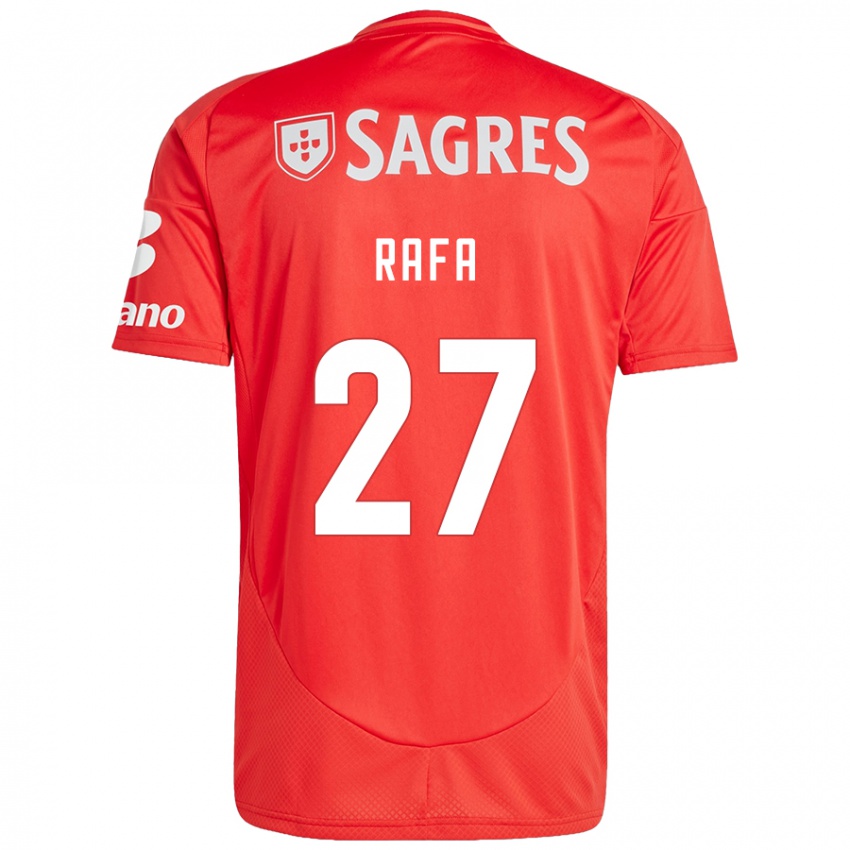 Niño Camiseta Rafa #27 Rojo Blanco 1ª Equipación 2024/25 La Camisa México