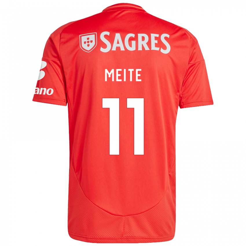 Niño Camiseta Soualiho Meite #11 Rojo Blanco 1ª Equipación 2024/25 La Camisa México