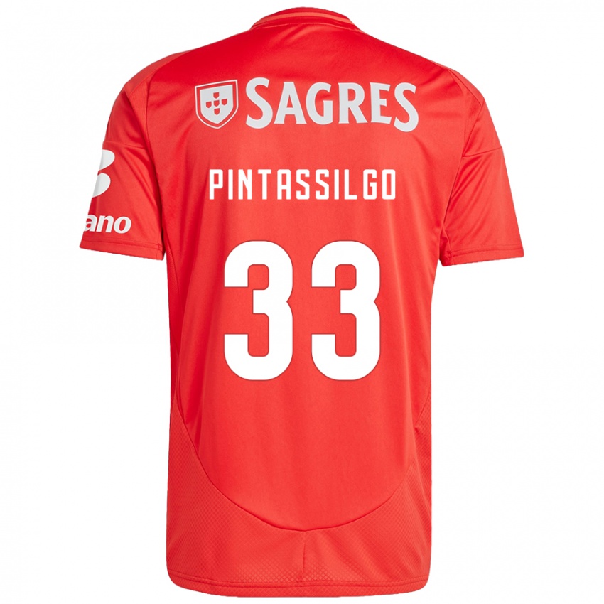 Niño Camiseta Lara Pintassilgo #33 Rojo Blanco 1ª Equipación 2024/25 La Camisa México