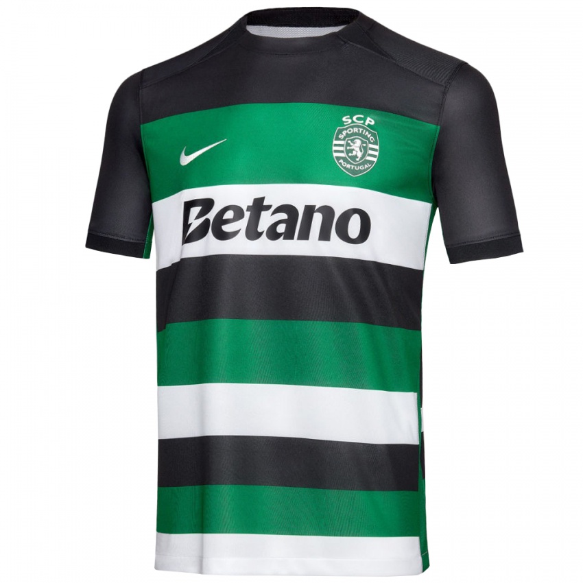 Niño Camiseta Viktor Gyökeres #9 Negro Blanco Verde 1ª Equipación 2024/25 La Camisa México