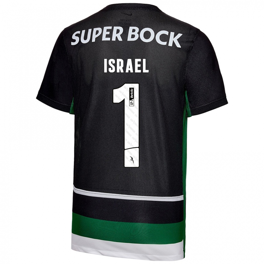 Niño Camiseta Franco Israel #1 Negro Blanco Verde 1ª Equipación 2024/25 La Camisa México