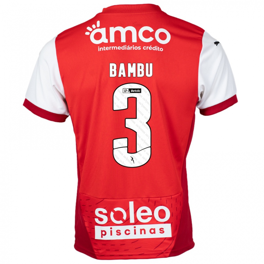 Niño Camiseta Robson Bambu #3 Rojo Blanco 1ª Equipación 2024/25 La Camisa México