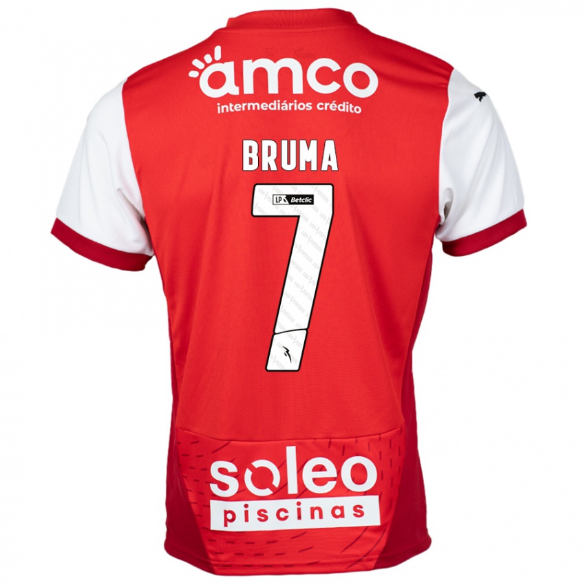 Niño Camiseta Bruma #7 Rojo Blanco 1ª Equipación 2024/25 La Camisa México