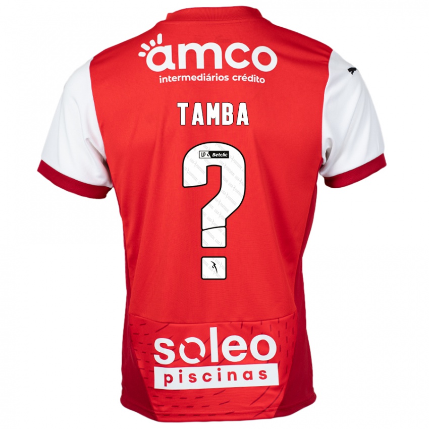 Niño Camiseta Fabrice Tamba #0 Rojo Blanco 1ª Equipación 2024/25 La Camisa México