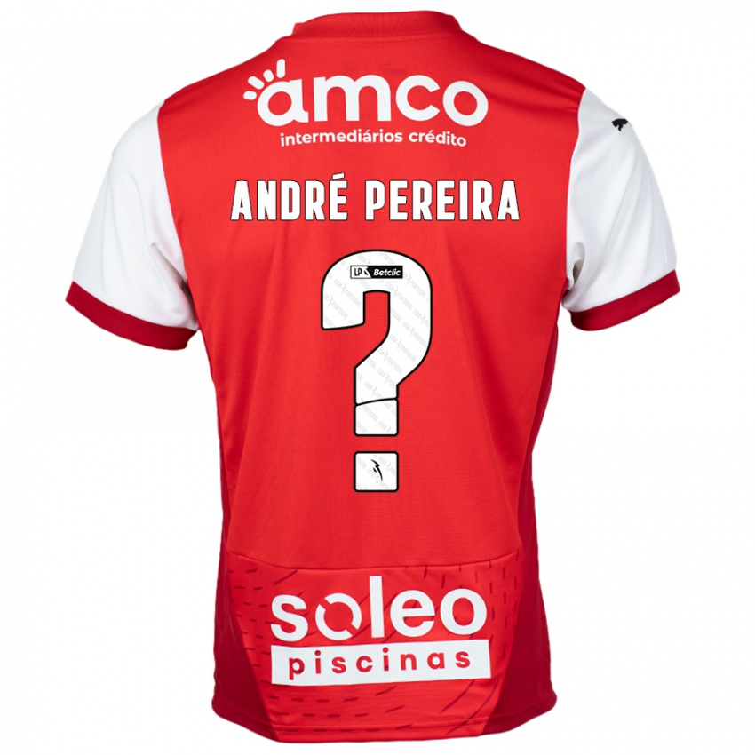 Niño Camiseta João André Pereira #0 Rojo Blanco 1ª Equipación 2024/25 La Camisa México