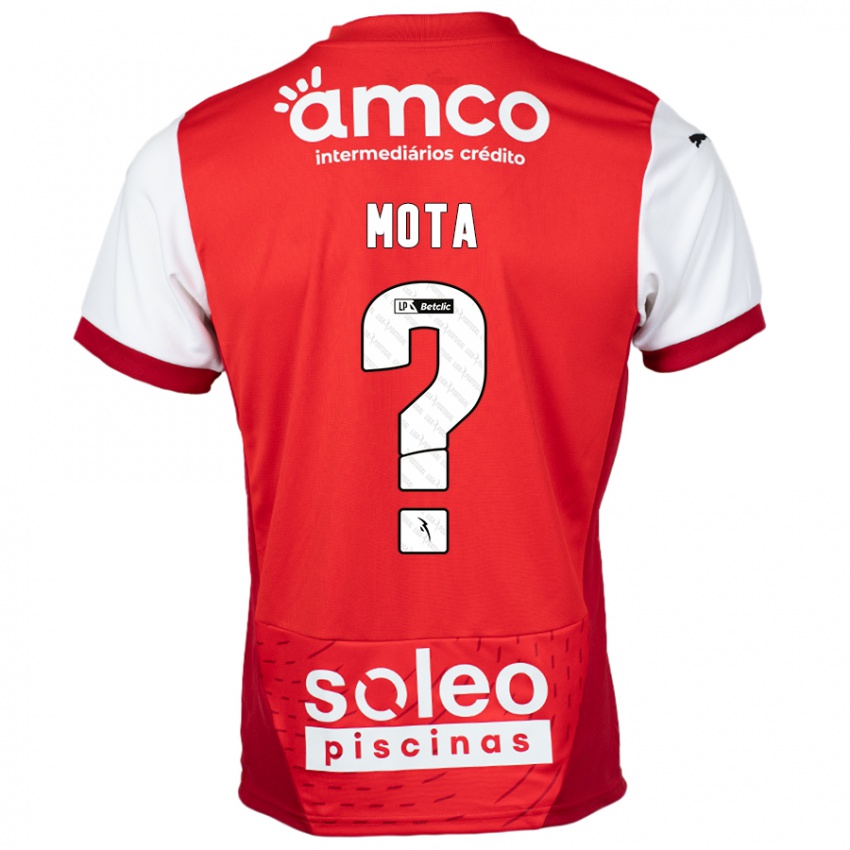 Niño Camiseta Edgar Mota #0 Rojo Blanco 1ª Equipación 2024/25 La Camisa México