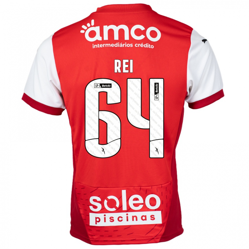 Niño Camiseta Ricardo Rei #64 Rojo Blanco 1ª Equipación 2024/25 La Camisa México