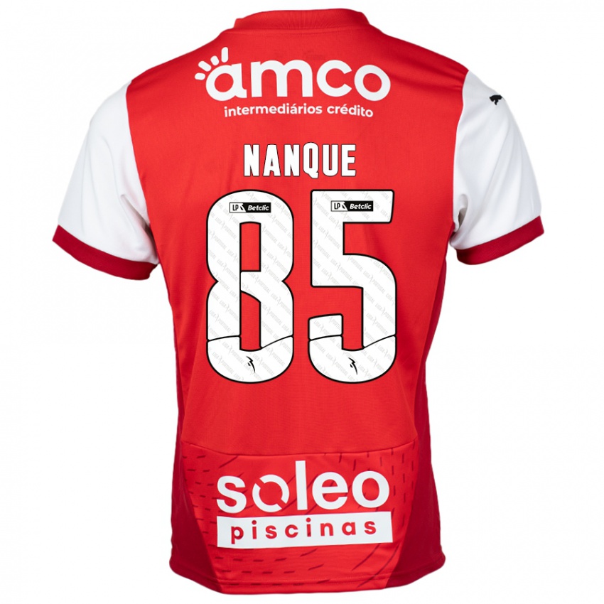 Niño Camiseta Edgar Nanque #85 Rojo Blanco 1ª Equipación 2024/25 La Camisa México