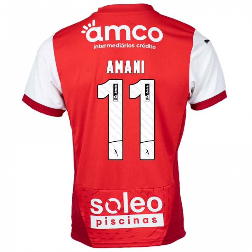 Niño Camiseta Jolina Amani #11 Rojo Blanco 1ª Equipación 2024/25 La Camisa México