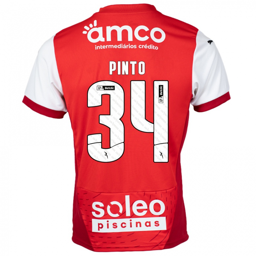 Niño Camiseta Ana Pinto #34 Rojo Blanco 1ª Equipación 2024/25 La Camisa México