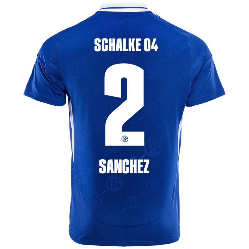 Niño Camiseta Felipe Sánchez #2 Azul Real 1ª Equipación 2024/25 La Camisa México