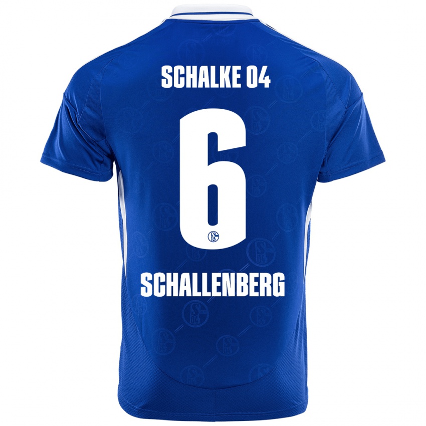 Niño Camiseta Ron Schallenberg #6 Azul Real 1ª Equipación 2024/25 La Camisa México