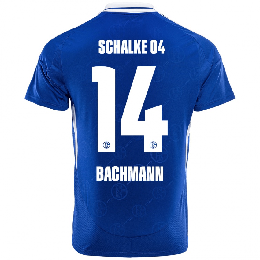 Niño Camiseta Janik Bachmann #14 Azul Real 1ª Equipación 2024/25 La Camisa México