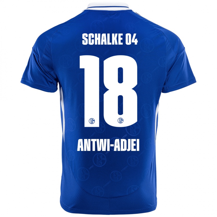 Niño Camiseta Christopher Antwi-Adjei #18 Azul Real 1ª Equipación 2024/25 La Camisa México