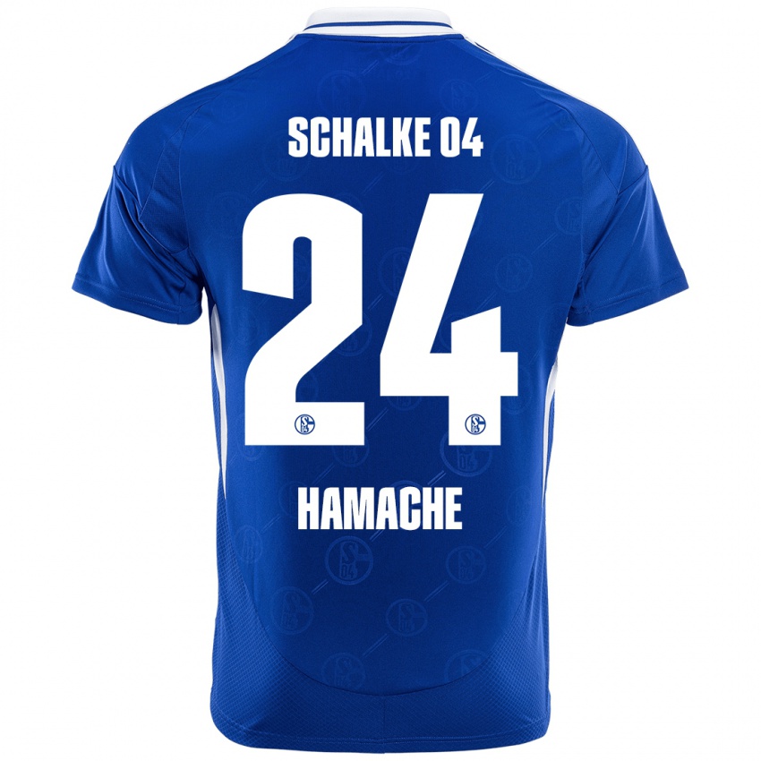 Niño Camiseta Ilyes Hamache #24 Azul Real 1ª Equipación 2024/25 La Camisa México