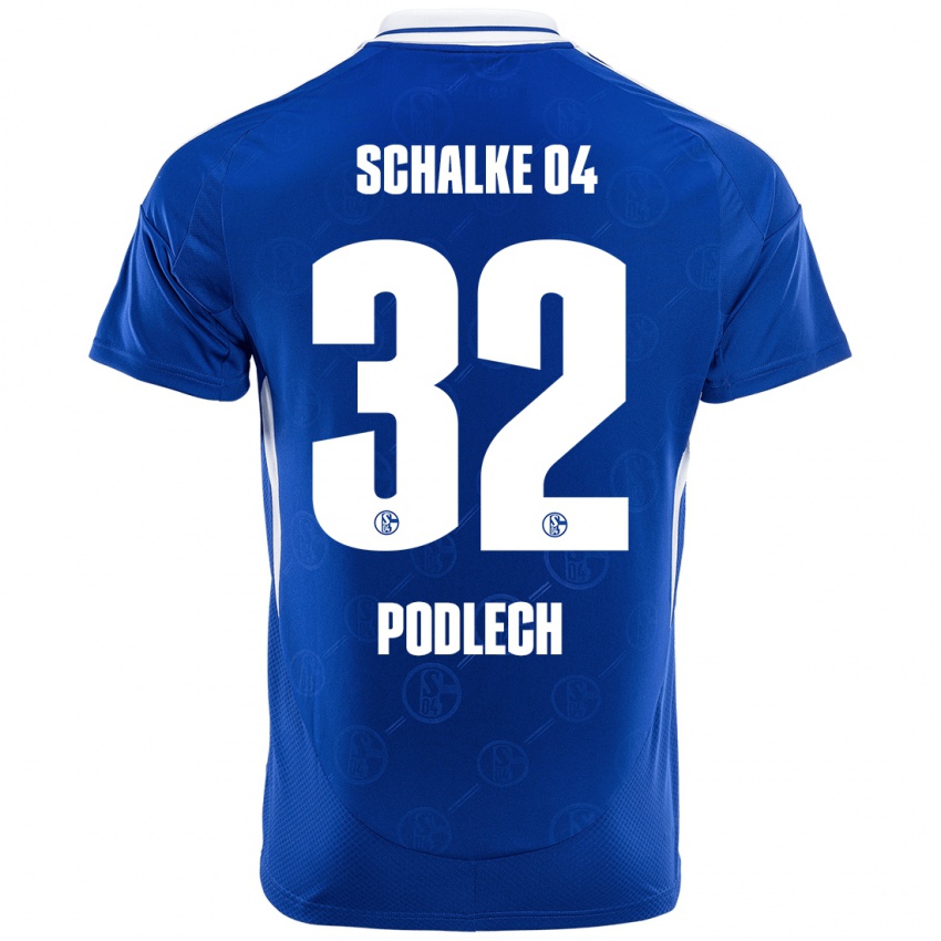 Niño Camiseta Luca Podlech #32 Azul Real 1ª Equipación 2024/25 La Camisa México