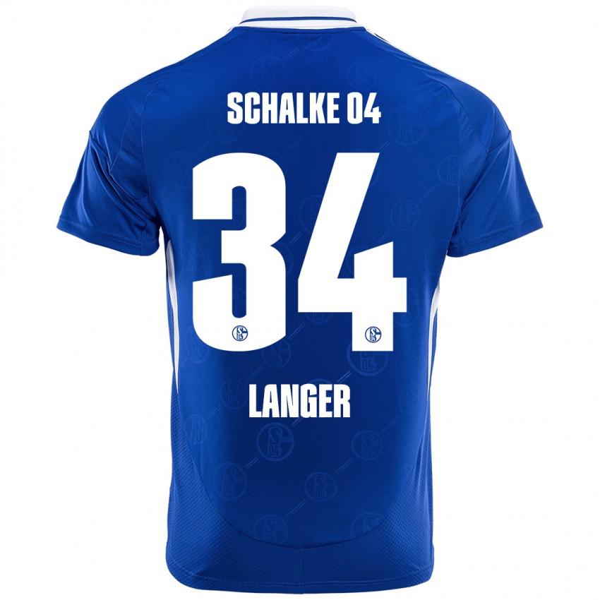 Niño Camiseta Michael Langer #34 Azul Real 1ª Equipación 2024/25 La Camisa México