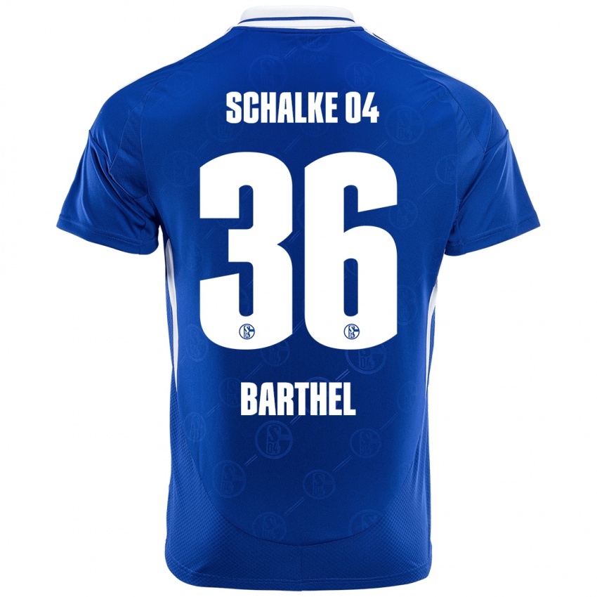 Niño Camiseta Niklas Barthel #36 Azul Real 1ª Equipación 2024/25 La Camisa México