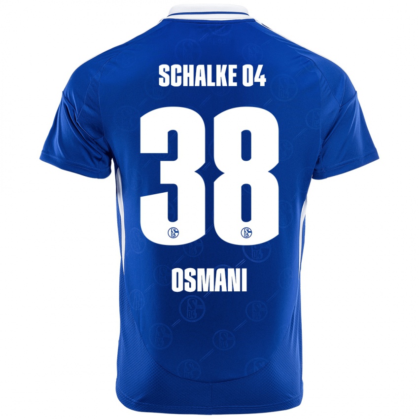 Niño Camiseta Tristan Osmani #38 Azul Real 1ª Equipación 2024/25 La Camisa México