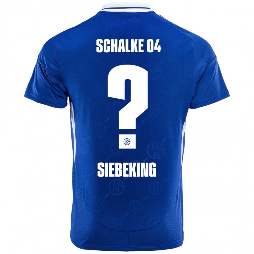 Niño Camiseta Johannes Siebeking #0 Azul Real 1ª Equipación 2024/25 La Camisa México