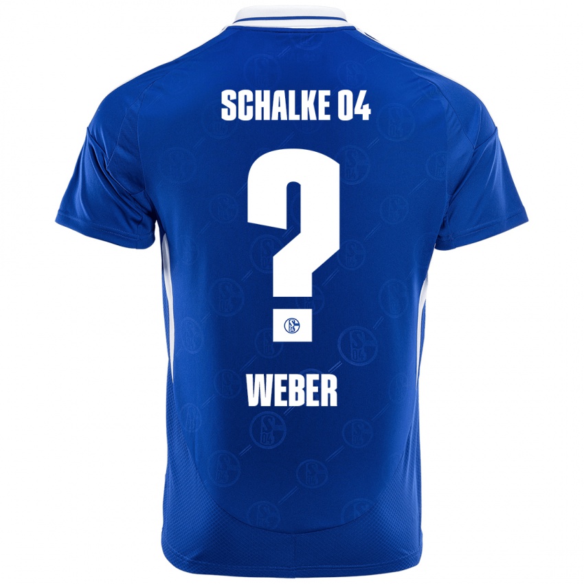 Niño Camiseta Ben Weber #0 Azul Real 1ª Equipación 2024/25 La Camisa México