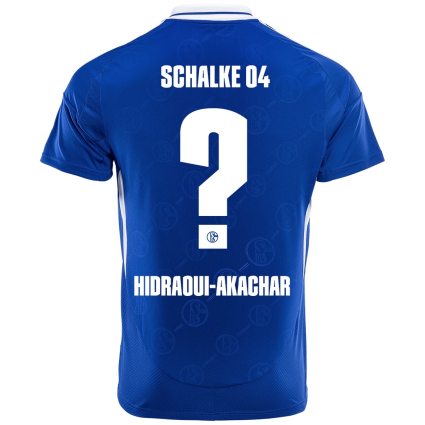 Niño Camiseta Yassin Hidraoui-Akachar #0 Azul Real 1ª Equipación 2024/25 La Camisa México