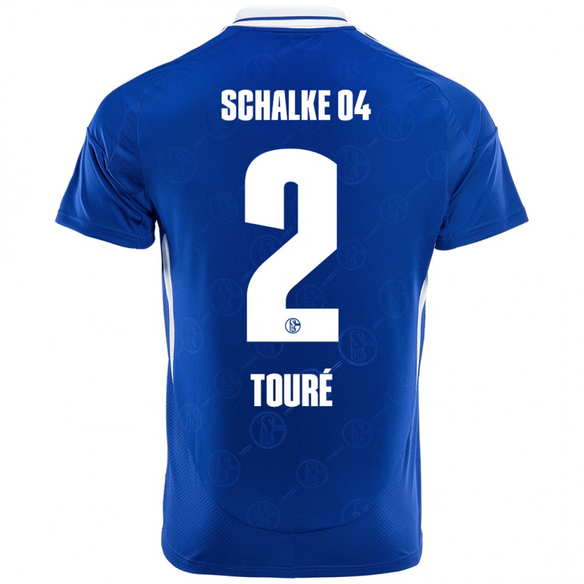 Niño Camiseta Tidiane Touré #2 Azul Real 1ª Equipación 2024/25 La Camisa México