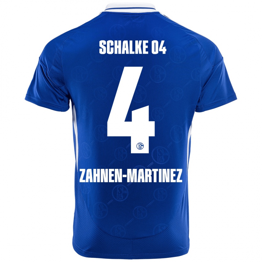 Niño Camiseta Pablo Zahnen-Martinez #4 Azul Real 1ª Equipación 2024/25 La Camisa México