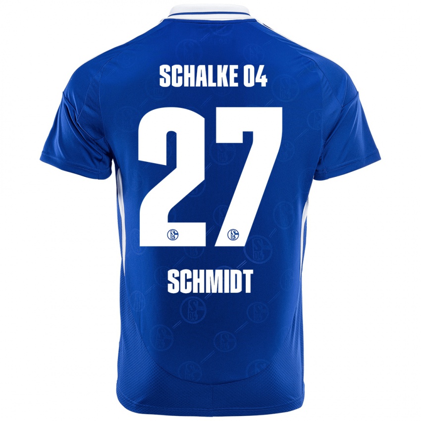 Niño Camiseta Tim Schmidt #27 Azul Real 1ª Equipación 2024/25 La Camisa México