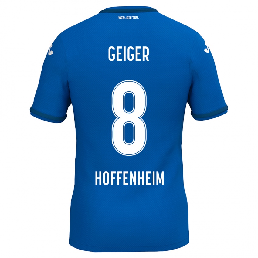 Niño Camiseta Dennis Geiger #8 Azul Real 1ª Equipación 2024/25 La Camisa México