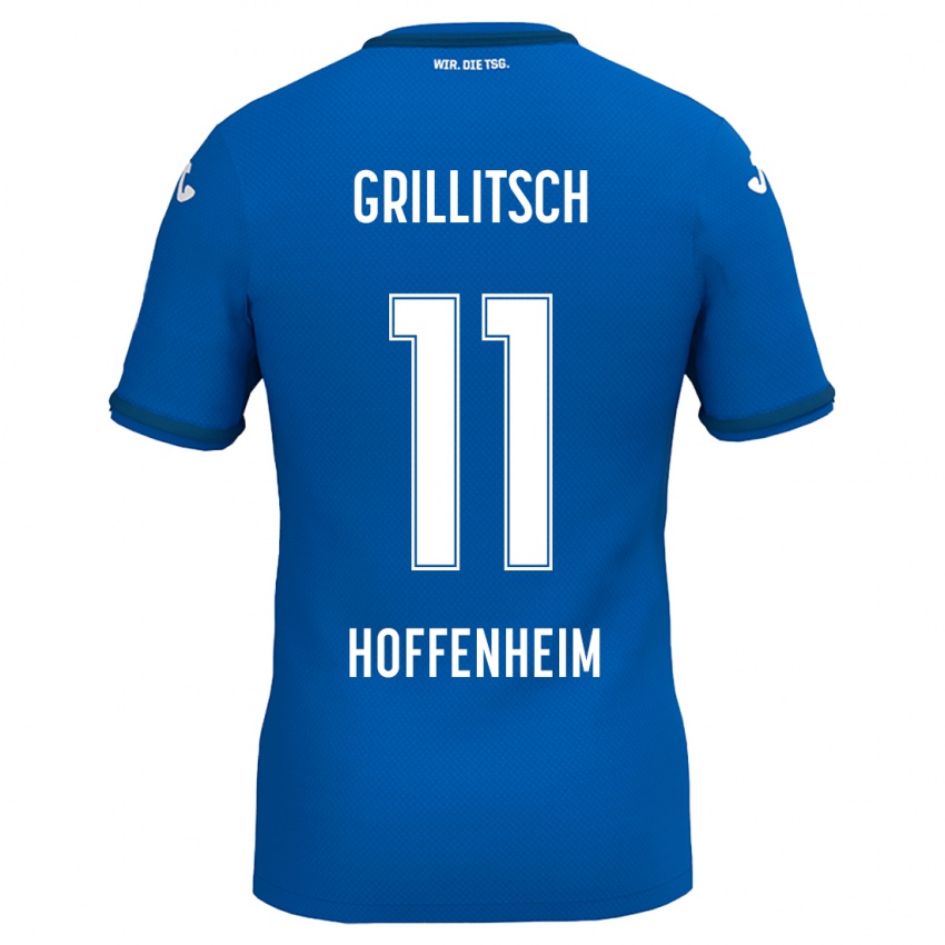 Niño Camiseta Florian Grillitsch #11 Azul Real 1ª Equipación 2024/25 La Camisa México