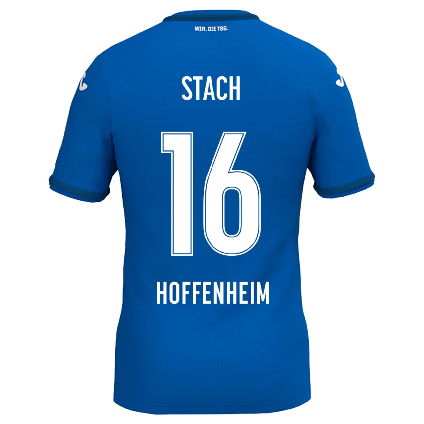 Niño Camiseta Anton Stach #16 Azul Real 1ª Equipación 2024/25 La Camisa México