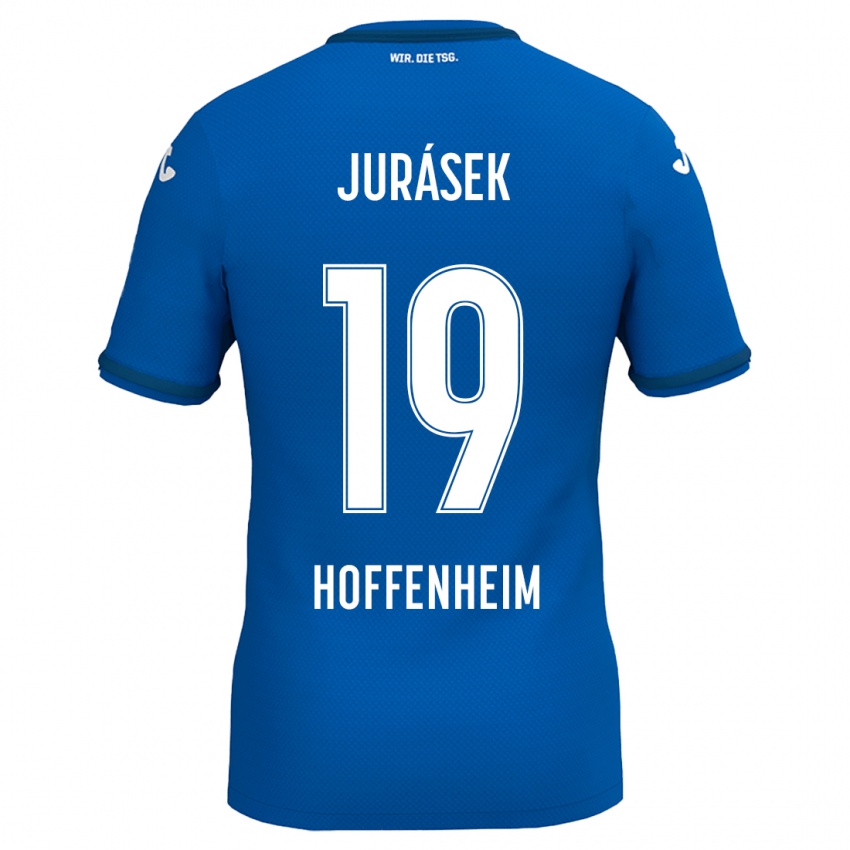 Niño Camiseta David Jurásek #19 Azul Real 1ª Equipación 2024/25 La Camisa México