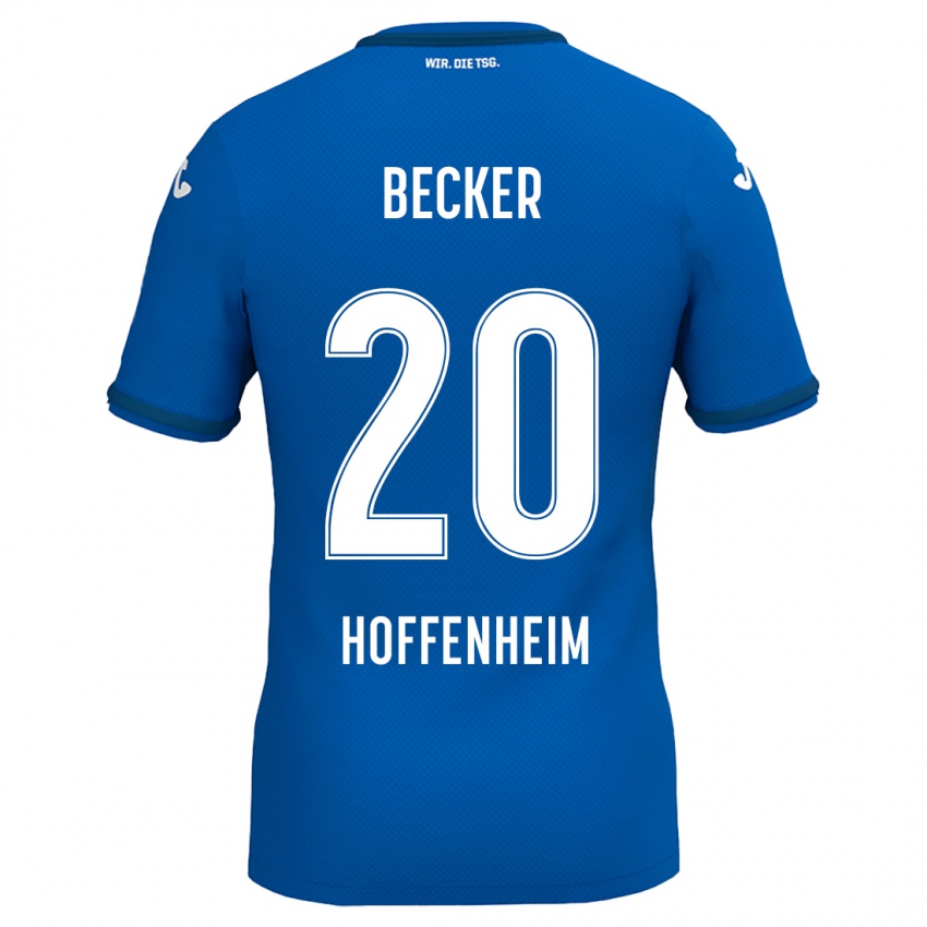 Niño Camiseta Finn Ole Becker #20 Azul Real 1ª Equipación 2024/25 La Camisa México