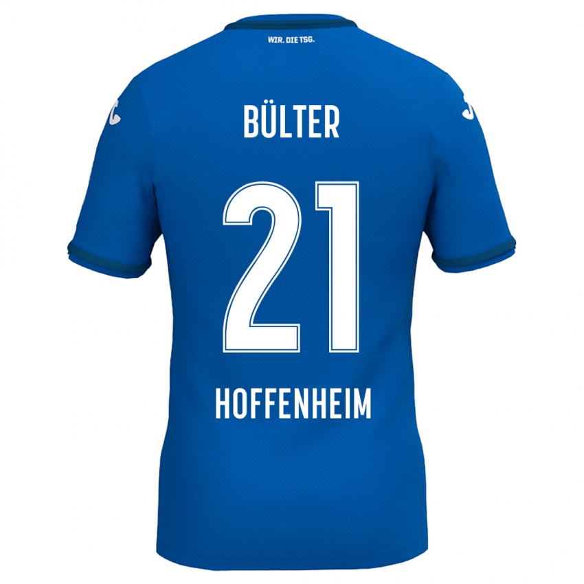 Niño Camiseta Marius Bülter #21 Azul Real 1ª Equipación 2024/25 La Camisa México