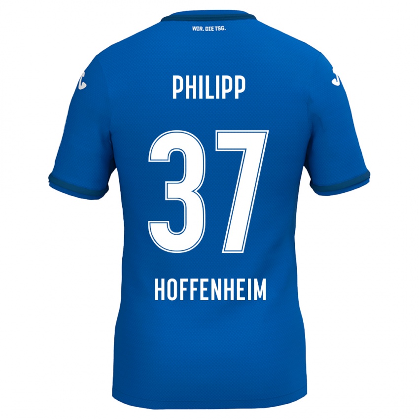 Niño Camiseta Luca Philipp #37 Azul Real 1ª Equipación 2024/25 La Camisa México