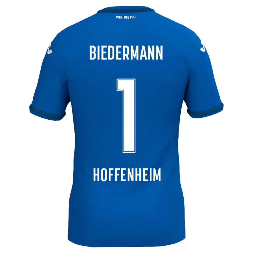 Niño Camiseta Nico Biedermann #1 Azul Real 1ª Equipación 2024/25 La Camisa México