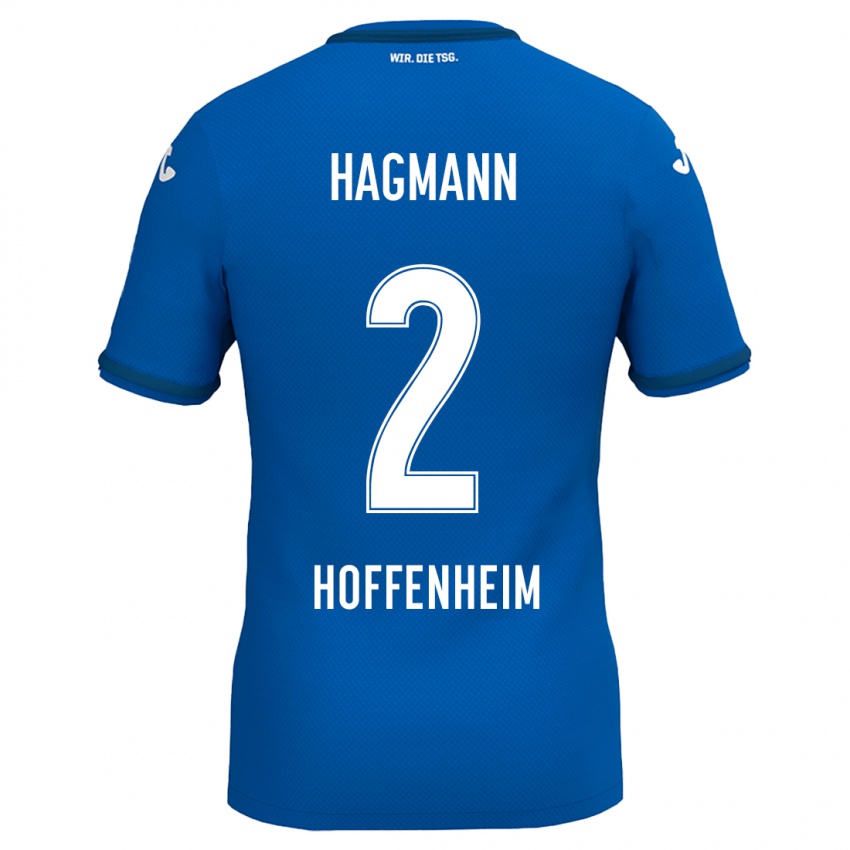 Niño Camiseta Felix Hagmann #2 Azul Real 1ª Equipación 2024/25 La Camisa México