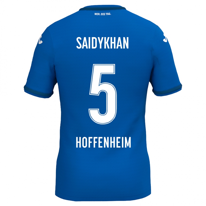 Niño Camiseta Ibrahim Saidykhan #5 Azul Real 1ª Equipación 2024/25 La Camisa México